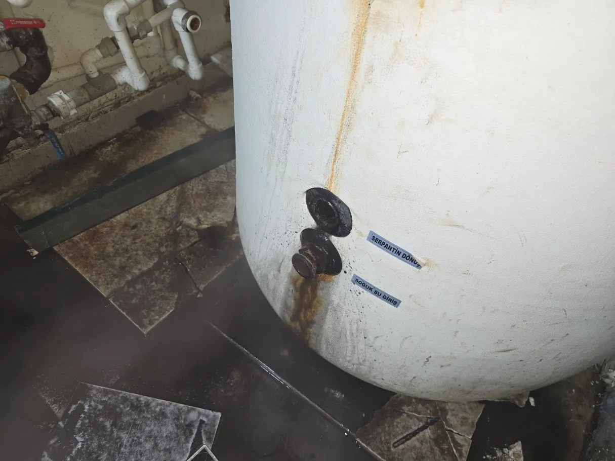 Boylerden çıkan pislik